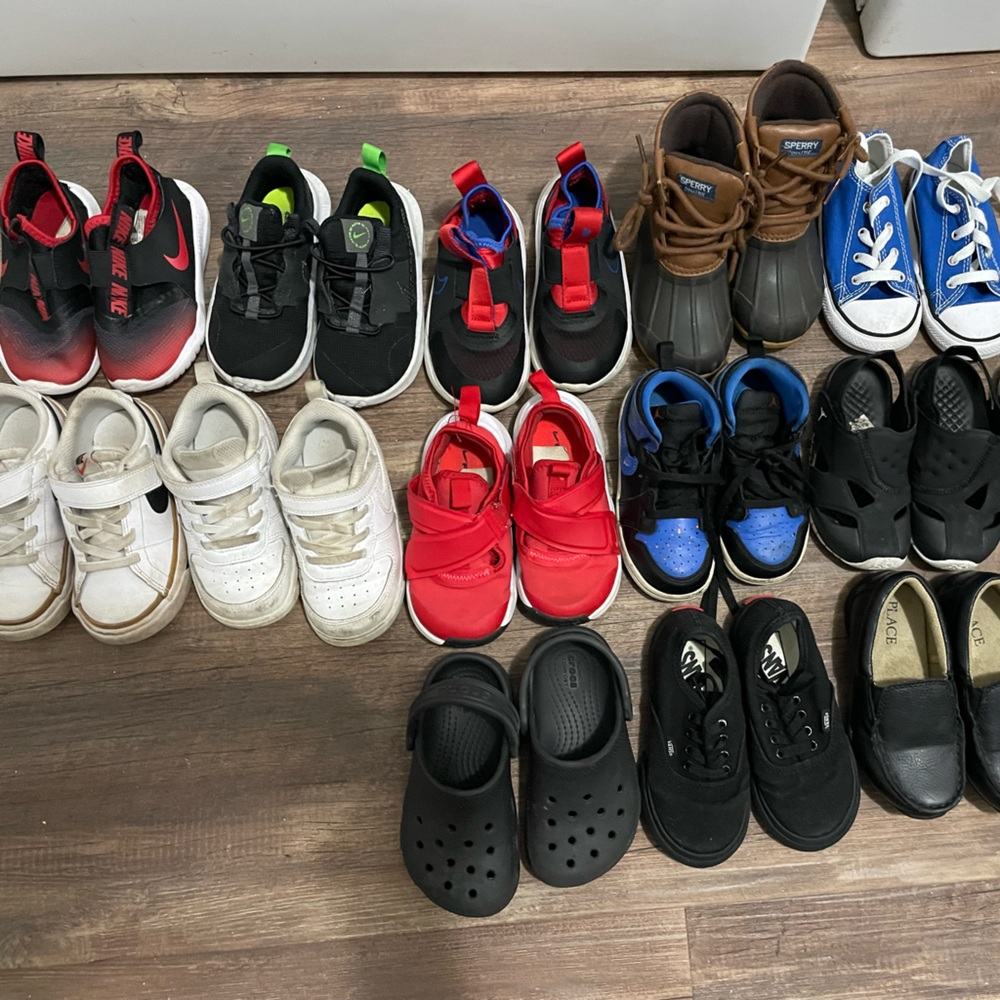 13 name brand 8c toddler shoes.